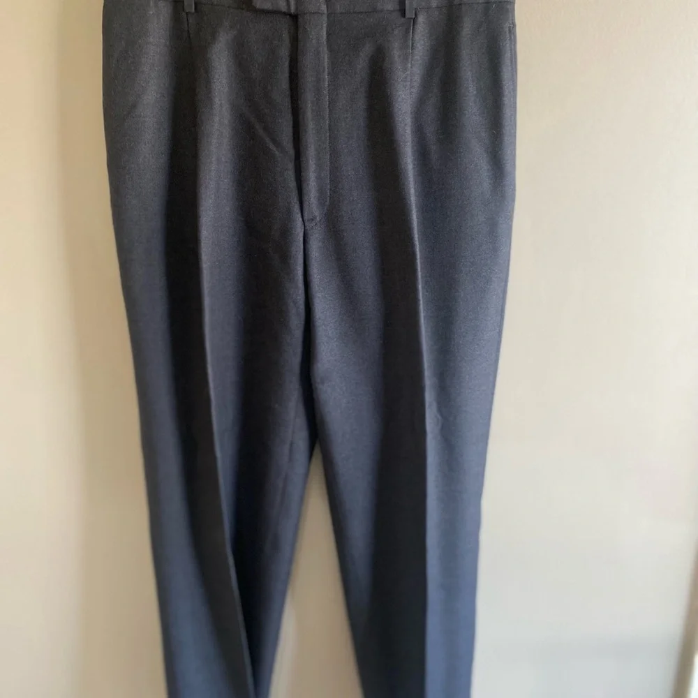 Keneth Cole‎ NY Men’s Suit 2 Piece Dark Gray Jacket 44L Pants 38X29 Flat Front